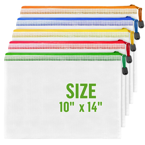 Mesh Zipper Pouches 10x14 in