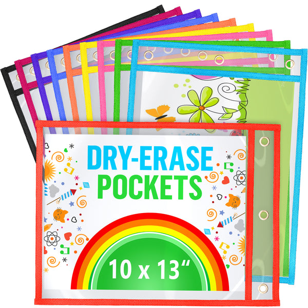 Dry-Erase Pockets 10x13 in