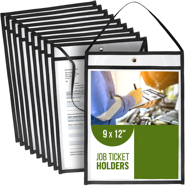 Job Ticket Holders 9x12 in with Strap